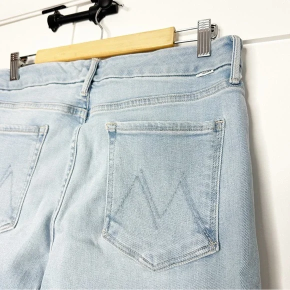 MOTHER THE ROLLER SNEAK BALL'S IN YOUR COURT WIDE LEG JEANS 32 14 High Rise - Picture 7 of 15